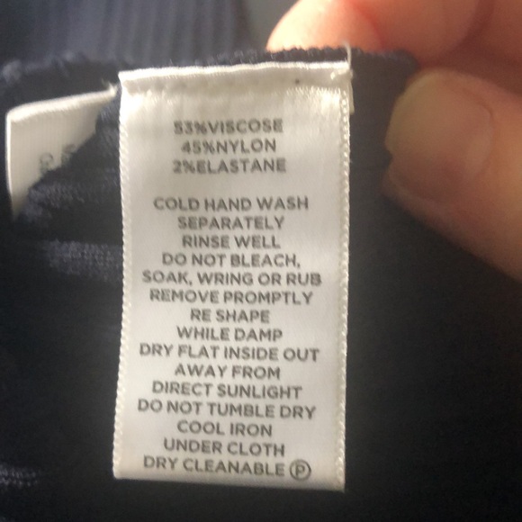 Navy Blue Saba Knit Style Dress. Size S - Picture 3 of 3